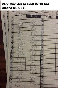  UNO May Quads 2023-05-13 Sat 