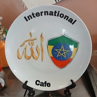  Custom Ceramic Plate International Cafe iCafe.bz 