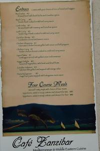  Cafe Zanzibar Menu Back 