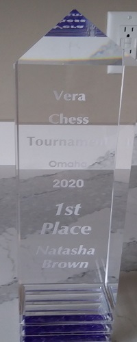  Natasha Brown 1st Place Lady Trophy Engraved 